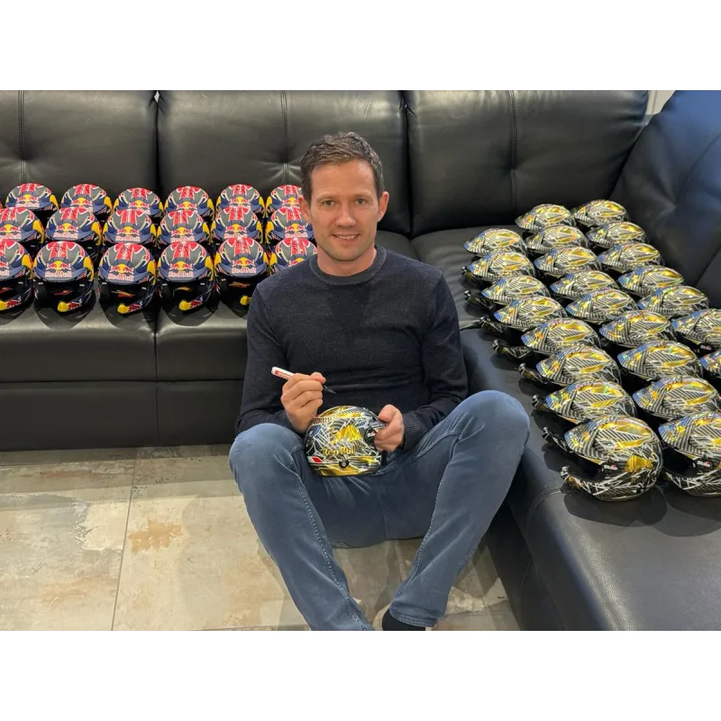 Mini casque STILO de Sébastien OGIER - 2021 Edition spéciale Gold