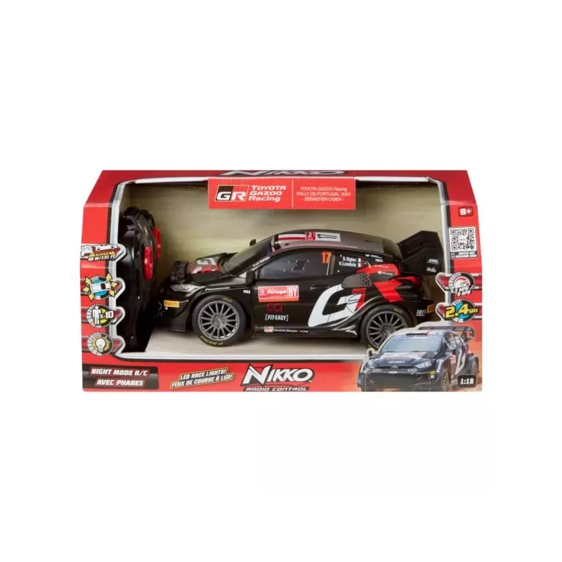 TOYOTA GAZOO Racing 1:18 night mode Remote Control - Ogier