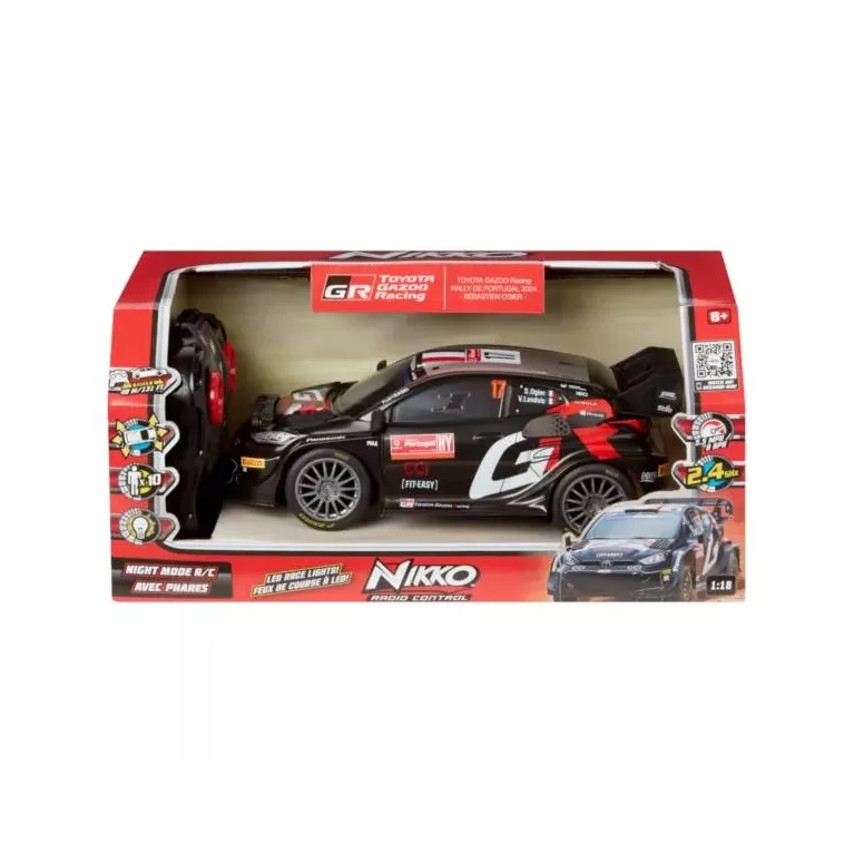 TOYOTA GAZOO Racing 1:18 night mode Remote Control - Ogier